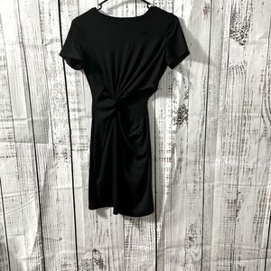 Sexy black cut out dress